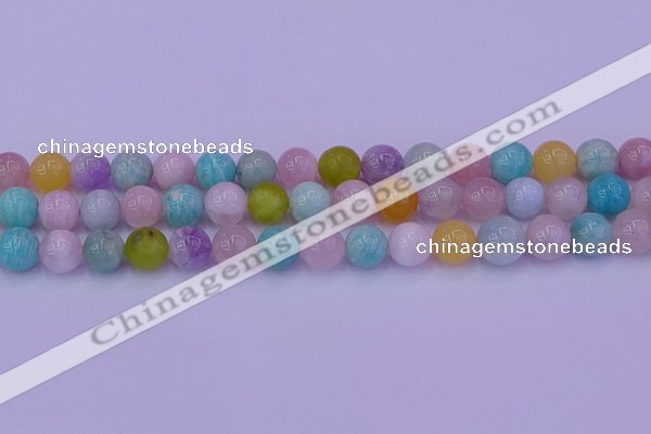 CMQ343 15.5 inches 10mm round mixed quartz gemstone beads