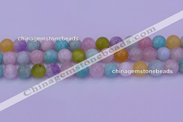 CMQ344 15.5 inches 12mm round mixed quartz gemstone beads