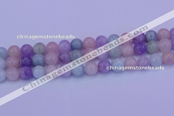 CMQ354 15.5 inches 12mm round mixed quartz beads wholesale