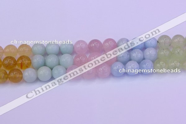 CMQ364 15.5 inches 12mm round rainbow quartz beads wholesale