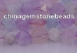 CMQ381 15.5 inches 6mm faceted nuggets mixed quartz beads