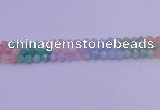 CMQ392 15.5 inches 8mm faceted nuggets mixed quartz beads