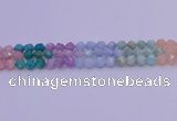 CMQ393 15.5 inches 10mm faceted nuggets mixed quartz beads