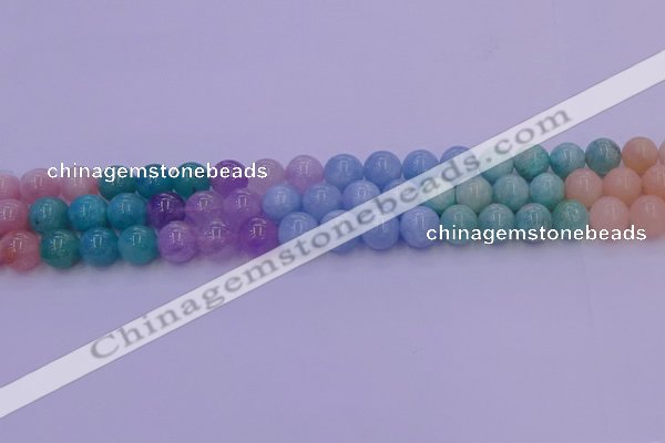 CMQ403 15.5 inches 10mm round mixed quartz beads wholesale