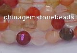 CMQ426 15.5 inches 6mm faceted round natural mixed quartz beads