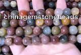 CMQ444 15.5 inches 12mm round mixed rutilated quartz beads