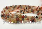 CMQ448 15.5 inches 4mm - 12mm round mixed quartz graduated beads