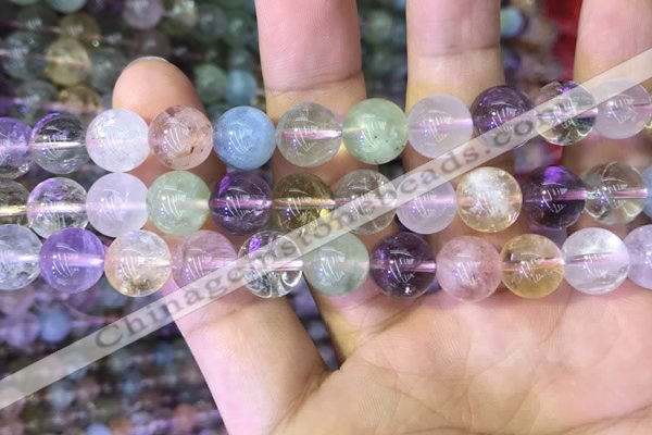 CMQ452 15.5 inches 10mm round rainbow quartz beads wholesale