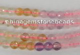 CMQ51 15.5 inches 6mm faceted round multicolor quartz beads