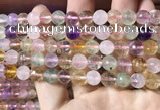 CMQ531 15.5 inches 8mm faceted round colorfull quartz beads