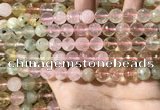 CMQ535 15.5 inches 10mm faceted round colorfull quartz beads