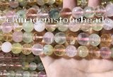 CMQ536 15.5 inches 12mm faceted round colorfull quartz beads