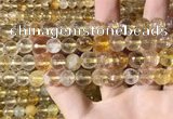 CMQ562 15.5 inches 10mm faceted round citrine gemstone beads