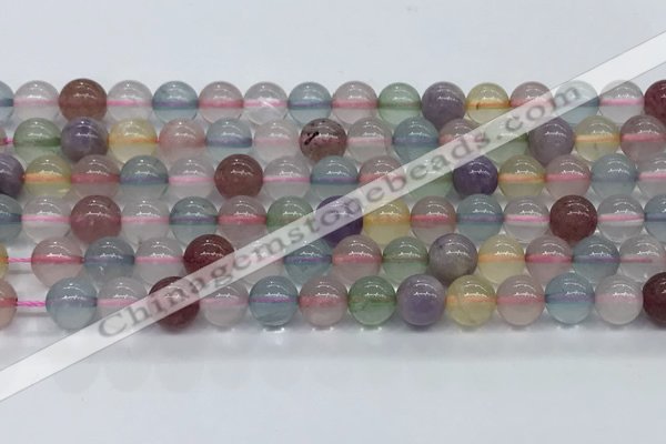 CMQ571 15.5 inches 8mm round mixed quartz beads wholesale