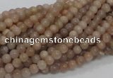 CMS01 15.5 inches 4mm round moonstone gemstone beads wholesale