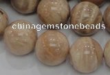 CMS05 15.5 inches 20mm round moonstone gemstone beads wholesale