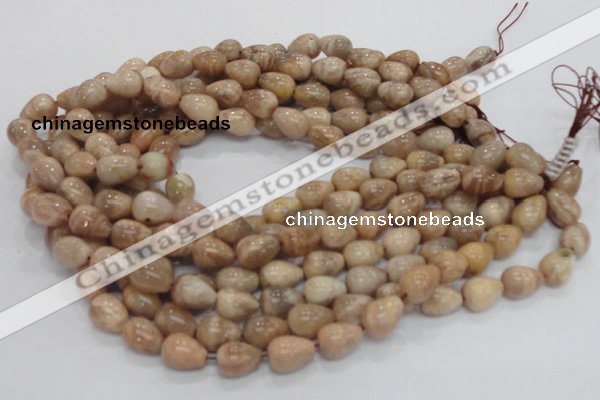 CMS10 15.5 inches 10*14mm teardrop moonstone gemstone beads wholesale