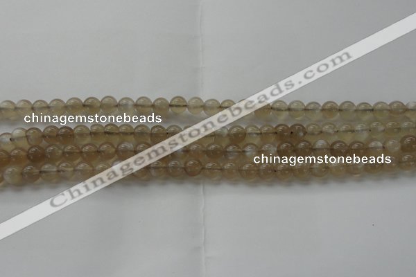 CMS1064 15.5 inches 6mm round grey moonstone beads wholesale