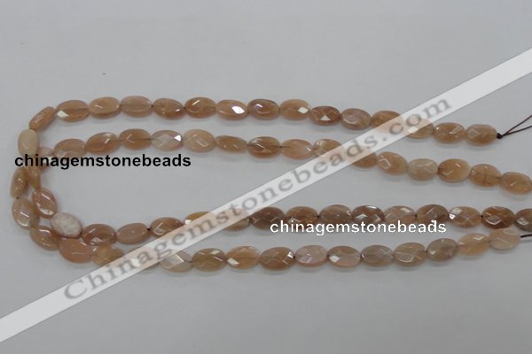 CMS107 15.5 inches 8*12mm faceted oval moonstone gemstone beads