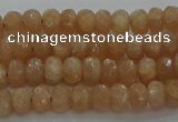 CMS1090 15.5 inches 4*6mm faceted rondelle moonstone beads