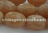 CMS1102 15.5 inches 15*20mm faceted rice moonstone gemstone beads