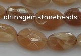 CMS1105 15.5 inches 10*14mm faceted oval moonstone gemstone beads