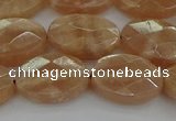 CMS1106 15.5 inches 12*16mm faceted oval moonstone gemstone beads