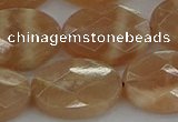 CMS1108 15.5 inches 15*20mm faceted oval moonstone gemstone beads