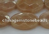 CMS1109 15.5 inches 18*25mm faceted oval moonstone gemstone beads