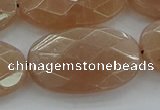 CMS1110 15.5 inches 20*30mm faceted oval moonstone gemstone beads