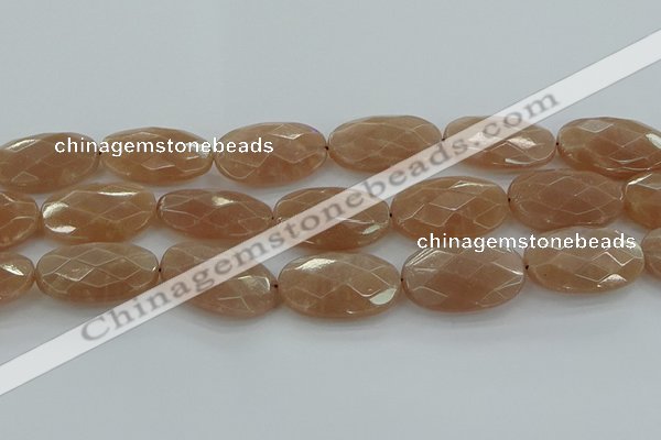 CMS1110 15.5 inches 20*30mm faceted oval moonstone gemstone beads