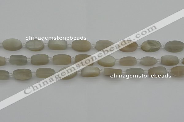 CMS1140 15.5 inches 10*16mm oval moonstone gemstone beads