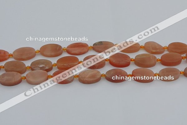 CMS1150 15.5 inches 12*20mm oval moonstone gemstone beads