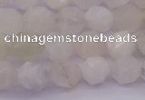 CMS1154 15.5 inches 8mm faceted nuggets white moonstone beads