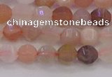 CMS1166 15.5 inches 6mm faceted round rainbow moonstone beads