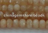 CMS1170 15.5 inches 4*6mm faceted rondelle moonstone beads