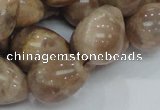 CMS12 15.5 inches 16*20mm teardrop moonstone gemstone beads wholesale