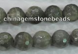 CMS126 15.5 inches 14mm faceted round moonstone gemstone beads