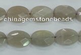 CMS132 15.5 inches 12*16mm faceted oval moonstone gemstone beads