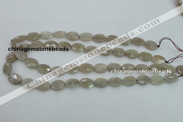 CMS132 15.5 inches 12*16mm faceted oval moonstone gemstone beads