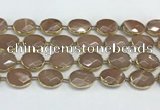 CMS1346 7.5 inches 15*20mm faceted oval moonstone beads