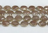 CMS1346 7.5 inches 15*20mm faceted oval moonstone beads