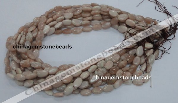 CMS14 15.5 inches 8*12mm oval moonstone gemstone beads wholesale