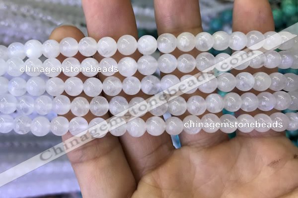 CMS1401 15.5 inches 6mm round white moonstone beads wholesale