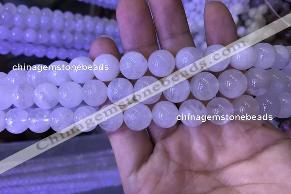 CMS1404 15.5 inches 12mm round white moonstone beads wholesale