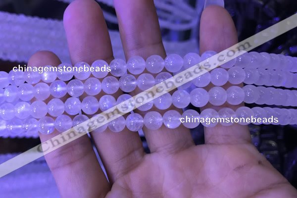 CMS1409 15.5 inches 6mm round white moonstone gemstone beads