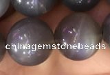 CMS1424 15.5 inches 12mm round black moonstone beads wholesale