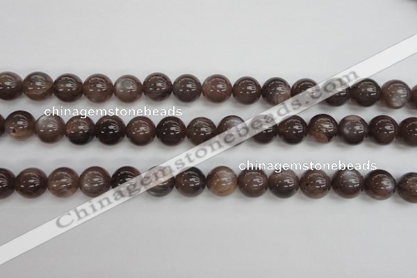 CMS143 15.5 inches 10mm round natural grey moonstone beads