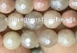 CMS1451 15.5 inches 6mm faceted round AB-color moonstone beads