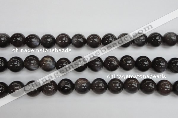 CMS146 15.5 inches 12mm round natural grey moonstone beads